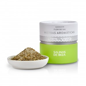 Salinas de Ibiza - Flor de Sal - aromatische Kräuter - 100g - offen