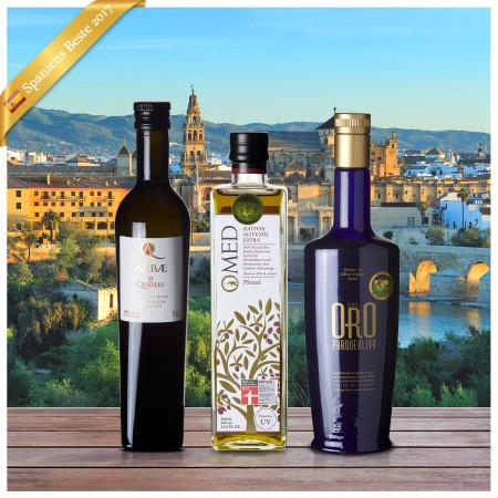 Beste Spanische Olivenöle 2017 - 3er Siegerpaket