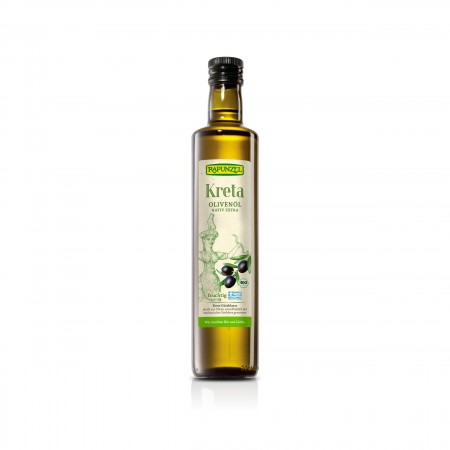 RAPUNZEL - Kreta - Bio-Olivenöl nativ extra - 500ml - Testsieger Stiftung Warentest Olivenöltest 2024 - Testsieger ÖKO-TEST Olivenöltest 2022 & 2019