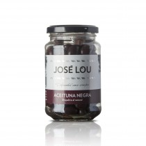 Schwarze Empeltre Oliven - naturbelassen - 210g - Aceitunas José Lou   13080