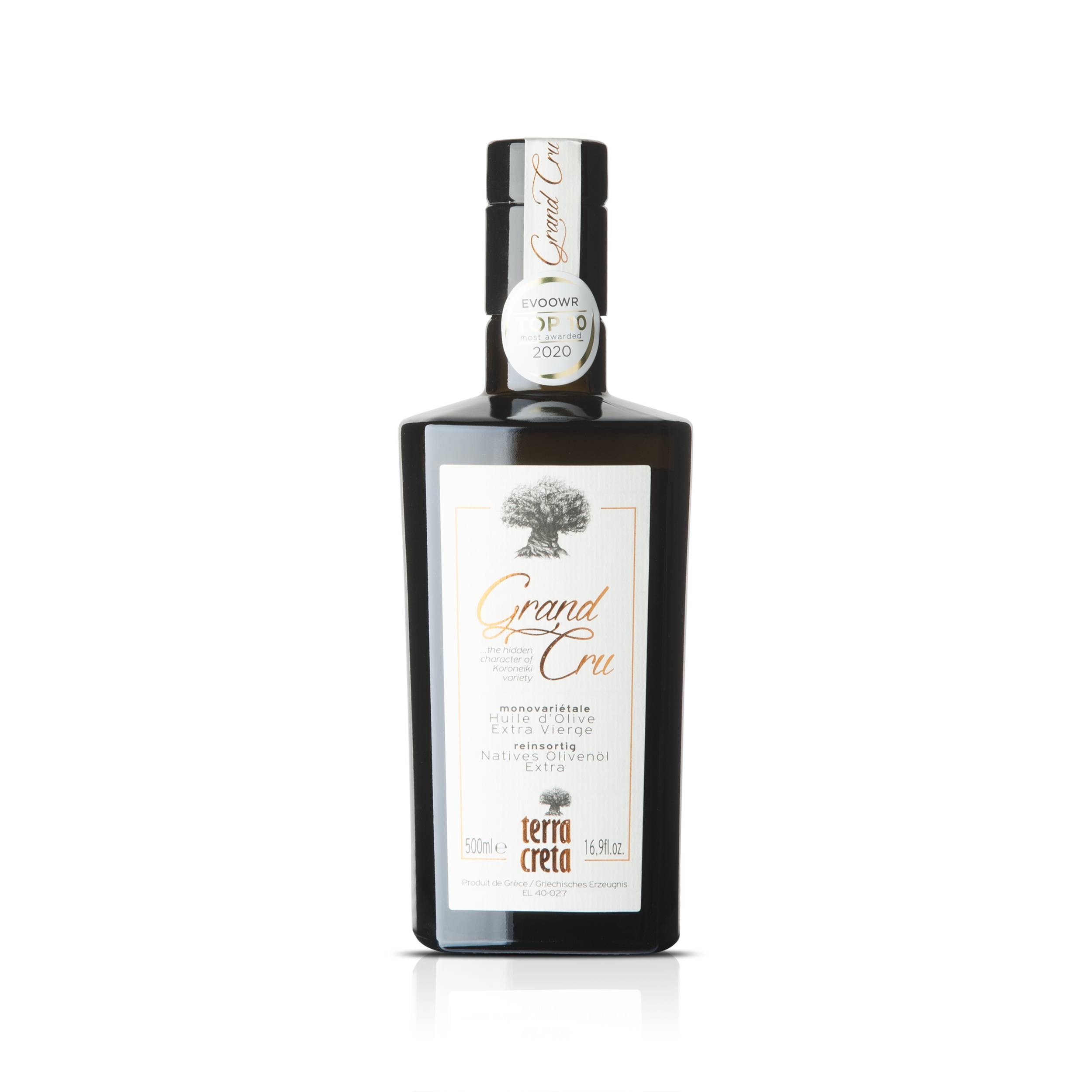 Terra Creta - Grand Cru - 500ml - weltbestes Olivenöl 2021 - Mario Solinas