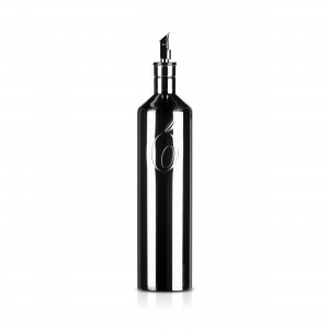 Ölflasche mit Klappverschluss-Ausgießer - Edelstahl - 0,5l von Oliopac