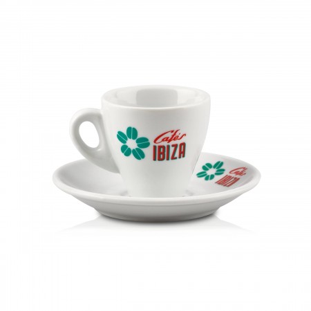  Cafés Ibiza - Espressotasse + Unterteller