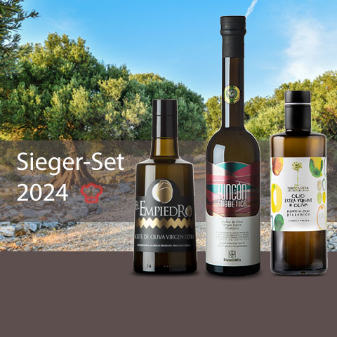 Feinschmecker Olivenöltest 2024 - 3er Sieger Paket 